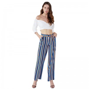 2019 Women Fancy New Design Stripe Girls Fashion Pant