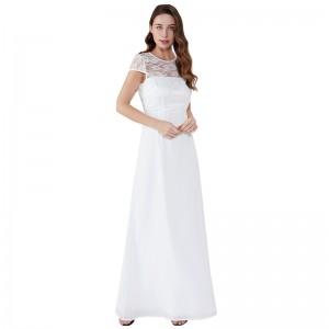 Leak Back Lace Evening 2019 Long Woman Clothes White Gown Maxi Dress JCGJ190315079