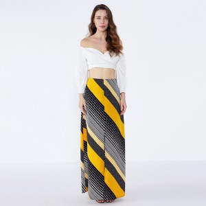 Wave Point Fringes Indian Designer Lehenga Fashion Chiffon Maxi Long Skirt