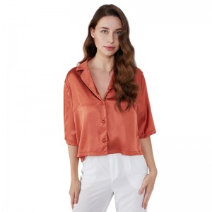 Normal Design Sheer Casual Ladies Blouse for Woman JCGJ190315020