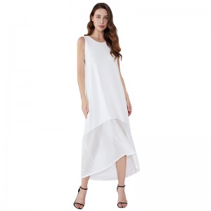 Roupas Femininas White Cotton Clothes Women Lace Dress