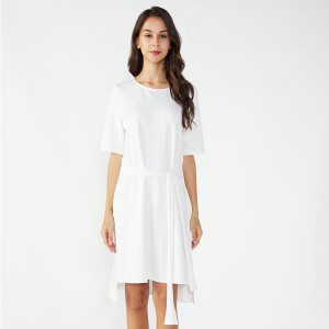 Midi White Kaftan Vintage Maternity Dress Women Casual